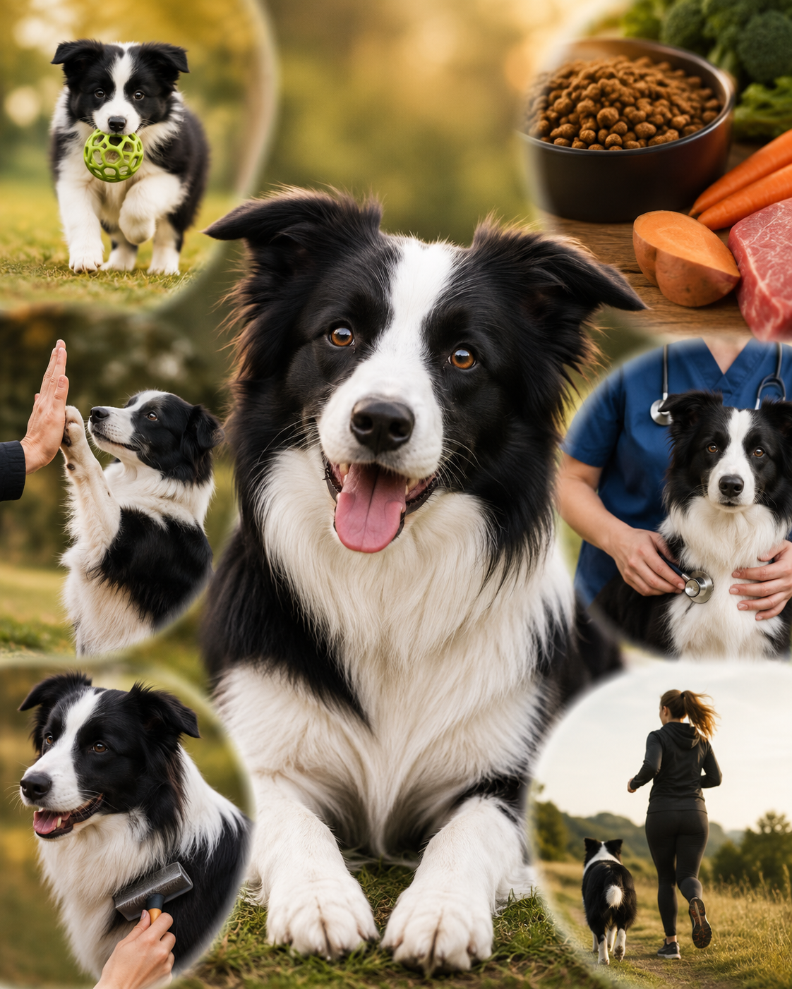 Como manter um Border Collie saudável durante toda a vida